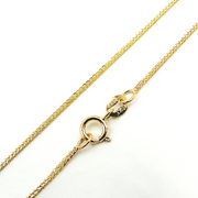 14K Solid Gold Wheat Necklace.